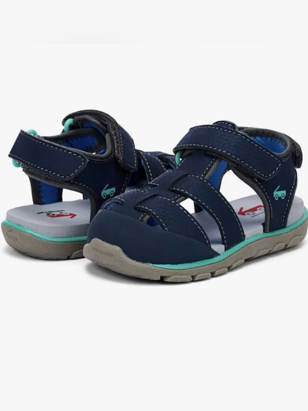 See Kai Run Wilder Navy boys toddler sandals 8